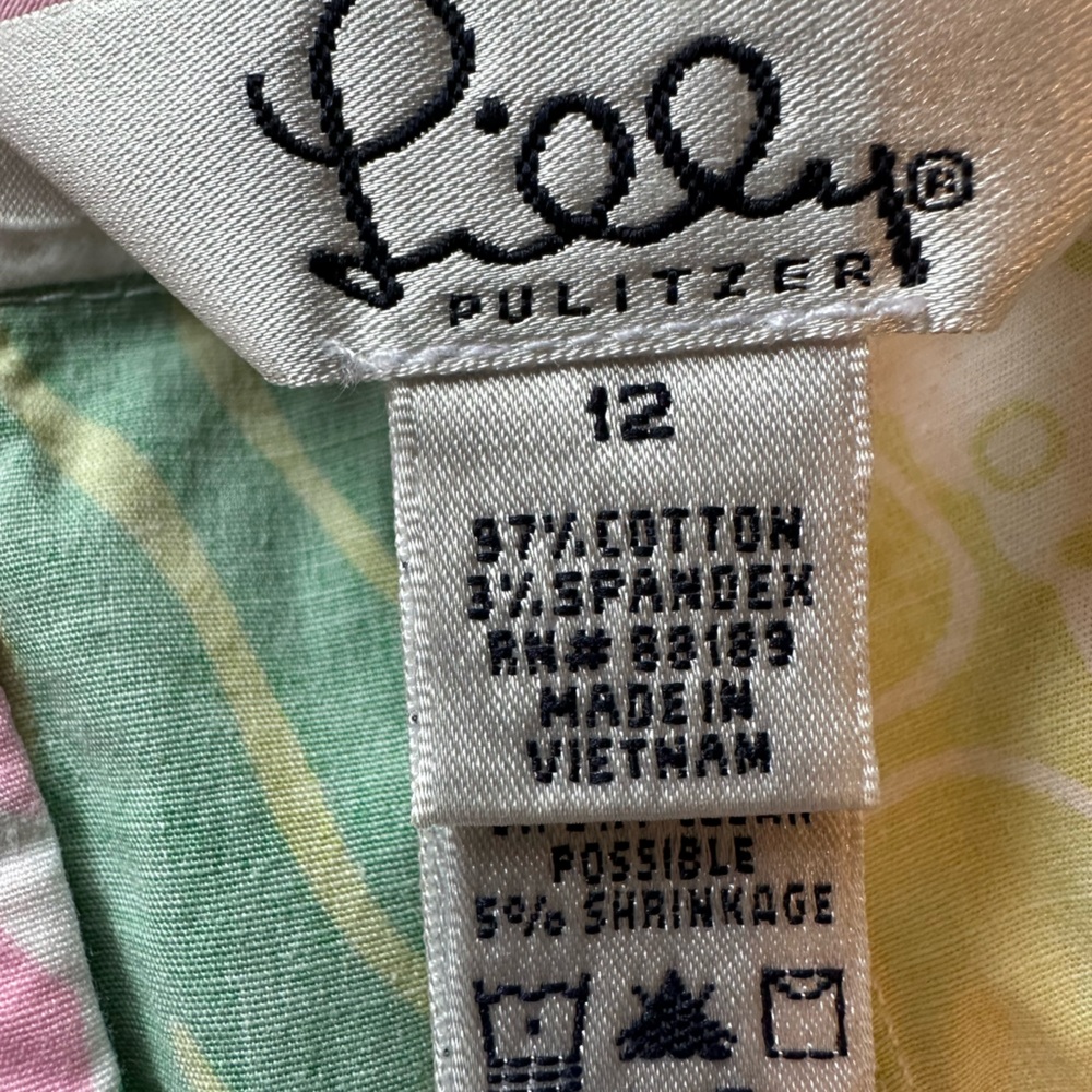 Vintage Lilly Pulitzer Cropped Pants Size 12 - Picture 6 of 7